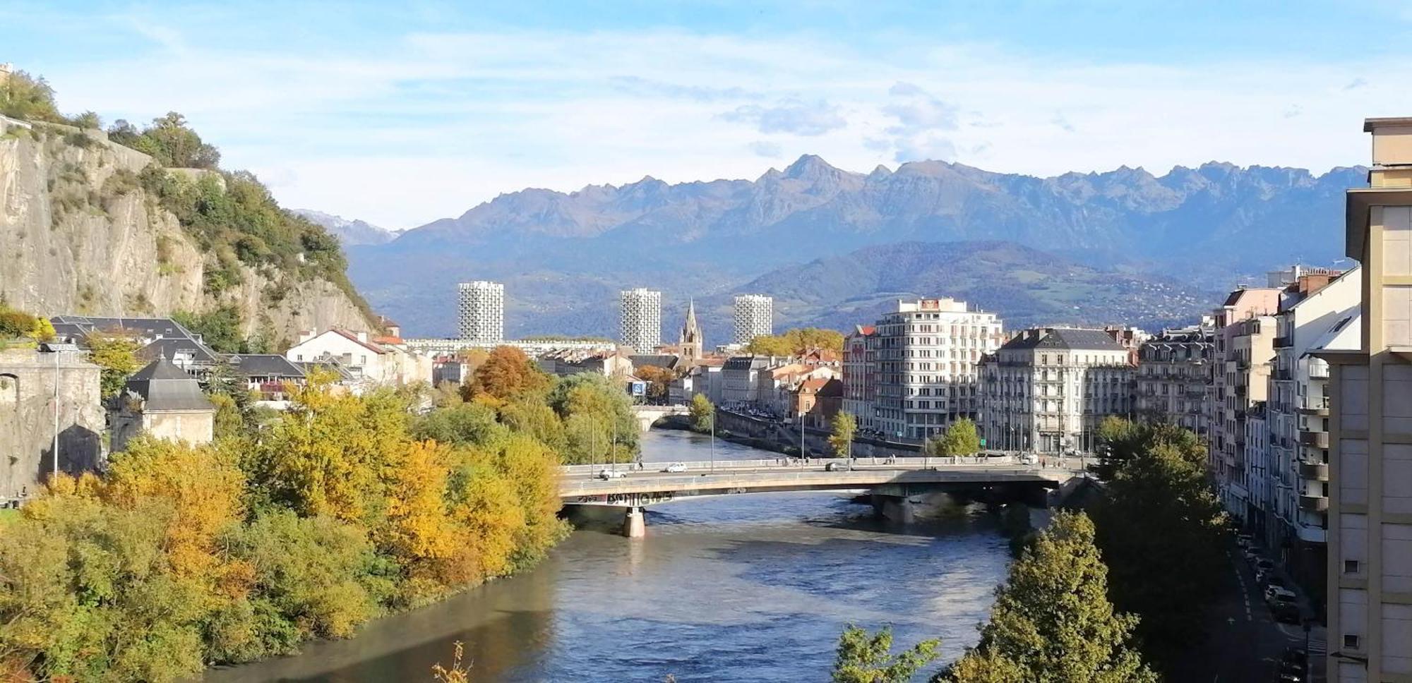 Appartement Hagaki Vue Panoramique Proche Gare Netflix Grenoble Kültér fotó